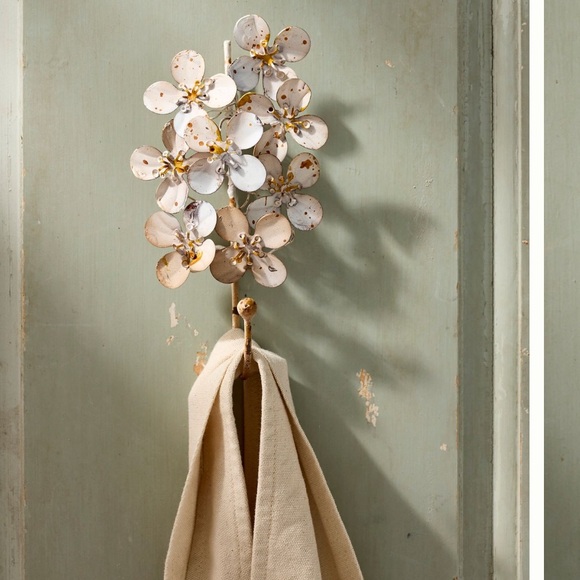 Terrain Other - Terrain Botanical Iron Hook Floral Metal Wall Hook